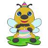 Bee Birthday Cake