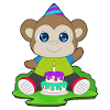 Monkey Birthday Cake