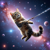 Chat dans l’espace