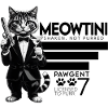 Meowtini - Pawgent - Cat Motif