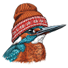 Eisvögel-Cozy Beanie
