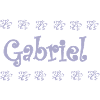 Gabriel Florale Pastel Name Deco