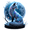 Blue Fox of Lunar Gems