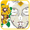 Flower Face - T-shirt 10:1