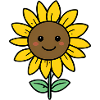 Cheerful Sunflower Cartoon