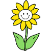 Smiling Sunflower Graphic