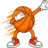Basketball Dabbing Mascot Funny Sports
