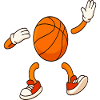 Funny Basketball Character Cartoon Design