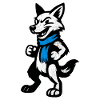 Héros loup avec écharpe bleue