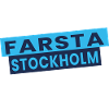 Farsta Stockholm Blaue Typografie-Layout