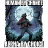 Alpha by Choice Werewolf Motif
