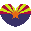 Arizona heart flag