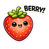 Berry Stickers Kawaii Style