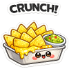 Cheese Nachos Kawaii Cartoon