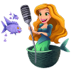 Karaoke mermaid on the net