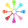 Hawaiian Ukulele Uke Rainbow