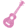 Hawaiian Ukulele Uke Diamonds