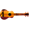 Hawaiian Ukulele Uke Beach Sunset