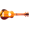 Hawaiian Ukulele Uke Beach Sunset