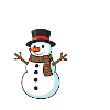 Snowman flash mob
