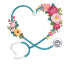 Flower Heart Stethoscope MA