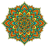 Bunte Mandala – Harmonie und Gleichgewicht