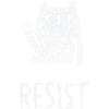 Illustration du chat blanc ondulant