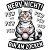 Courage Not I Gaming Cat Design