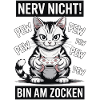 Courage Not I Gaming Cat Design