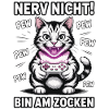 Courage Not I Gaming Cat Design