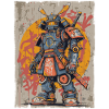 Mechanical Samurai Street Art