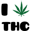 I Love THC - Weed - Cannabis
