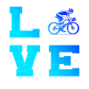 Iconic road bike motif