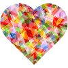 NEW -- Abstract Vibrant Heart Design!