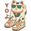 Maneki Sneakers Cat in Shades