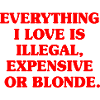 Everything I Love Illegal Expensive Blonde Männer