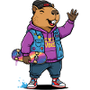 Beaver Skate Vibes Pullover Hoodie