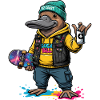 Duck Bill Street Punk Hoodie