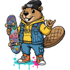 Beaver Skateboarder Crew