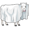 Vache Halloween fantôme