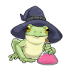 Frog Halloween Witch