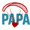 Papa Paragliding Heart