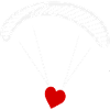 Parapente - Parapente avec cœur - Saint-Valentin