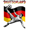 Football Germany Flag Overhead Kick