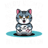 Courage Not I Gaming Cat Design
