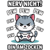 Courage Not I Gaming Cat Design