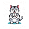 Courage Not I Gaming Cat Design