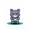 Courage Not I Gaming Cat Design