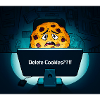 Shy Cookie at Computer