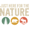 Nature Icons: Tree Bear Moose Silhouettes